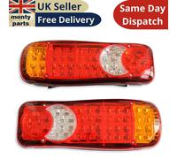 LED Posteriore Luci 2x 12V Lampade 5 Funzioni Rimorchio Autobus Camion Telaio