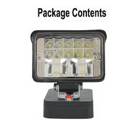 LED Proiettore Luce Lavoro a Calice Per Ridgid / Age LI-ION 18V Faro Portatile
