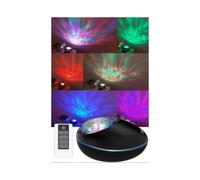 Led Projector Bedside Lamp Simulation Ocean Waves with Remote Control,timer And Bluetooth Speaker,kids Night Light Touch Decoration 8 Colors Light