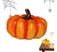 Led Pumpkin Night Light, Battery Operated Halloween Porch Lamp, Cracked Pattern Decorative Pumpkins Ornament, Autumn Harvest Holiday Decoration for Entrance, Terrace, Patio, Party, Garden