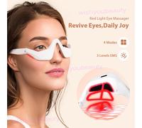LED Red Light Therapy Eye Glasses Vibration Massage Reduce Dark Circles Wrinkles