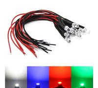 LED Resistenza Bianco Blu Rosso Verde Giallo Modellismo Cavo 12V 5050 3528