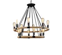Led Retro Industriale Vento Corda Lampadario Ristorante Negozio di Abbigliamento Ristorante Personalità Lampada
