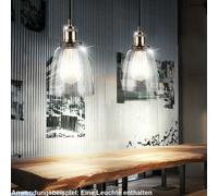 LED Retrò Vetro Appesa Luci Trasparente Ess Camera Vintage Coprire Pendolo