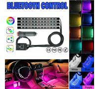 LED RGB App Telecomando Luci Interno Vano Piedi Flash Strobo Sinistra 250 Lm Per