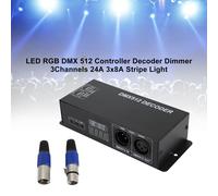 LED RGB DMX 512 Controller Decoder Dimmer 3 Canali 24A 3x8A Stripe Light Y1 Y