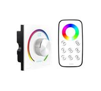 Led RGB light strip controller DC12V 24V input 4Ax3CH 3 channels 144W output Led RGB light strip dimming controller 0-100 display