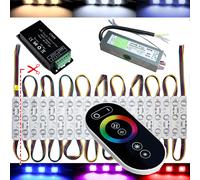 LED RGB Modulo Werbebeleuchtung Pubblicità per Esterni Vetrine Rosso Bianco 12V [EEK: B]