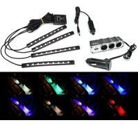 LED RGB Multicolore Luce Strappo Interno Sotto Auto Sedile Dash Upgrade Sfera