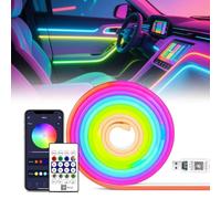 LED RGB Striscia Neon IP67, flessibile, controllo app e telecomando, forme fai da te, sincronizzazione musicale, cambia colore, per feste, soggiorno, stanza e decorazione