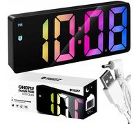 LED RGB USB Digital Digital Clock con termometro