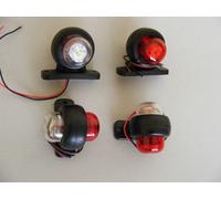 LED Rosso Bianco 12V Posteriore Indicatore Laterale Lampade Luci 4 Pezzi Camion