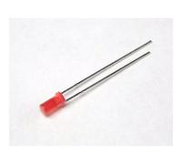 Led Rosso Cilindrico flat front 3mm (4 pezzi)