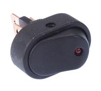 LED Rosso Oblungo Acceso-Spento Interruttore a Bilanciere Spst 20A 12V