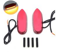 LED Rosso Specchio Blocco Spento Base Piastra Per Suzuki 05-08 GSXR1000/06-12