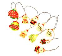 LED Santa & Snowman String Lights - Christmas Tree Hanging Ornaments |