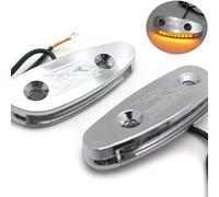 LED Segnale Specchio Blocco Spento Base Piastra Cromo Gsxr Per Suzuki 600 750