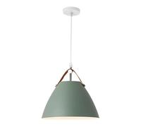 LED Semi-Flush Mount Light Triangle Chandeliers Fixture with Wire Length E27 Fitting(Green,36 * 40cm)