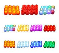 LED senza fiamma candela simulazione lampada multicolore casa matrimonio festa di compleanno decorazione festival candele senza fumo facile da usare luce bianca calda senza lampeggiante scatola