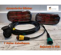 LED Set Luci Posteriori Rimorchio Dinamico Indicatore + 7 Metro Cablaggio 13 Pin