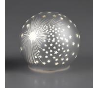 LED Sfera Decorativa Spirit con Stelle da Collocare D.12cm Argento Glas FORMANO [EEK: G]