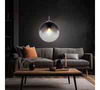 LED Sfera Lampada Pendente Plafoniera Lampada da Soggiorno Sfera di Vetro Fumé [EEK: F]