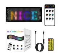 Led Sign, Led Panel, Flessibile Design Wireless Control High Brightness Clear Display Easy Setup Messaggi Personalizzati Versatile Use, Scrolling Sign for Car Accessories