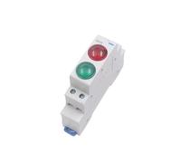 LED Signal Lamp ND9 Series AC/DC 230V 24V 220V Lights Din Rail Indication Light RED GREEN Lamp Indicator Light EKFBQBGW(14,AC DC 24V)