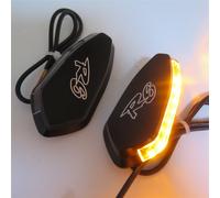 LED Signal R6 Specchio Blocco Spento Base Piastra Nero Per 1999-2007 Yamaha R6