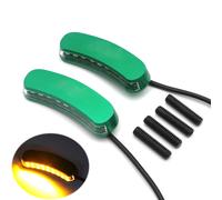LED Signal Verde Specchio Blocco Spento Base Piastre Per '11-' 15 Kawasaki Ninja