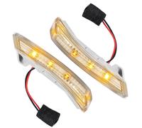 LED Sinistra Destra Lato Specchio Giro Segnale Luce - 1pz Argento Tono