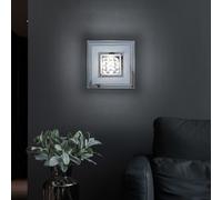 LED SMD Lusso Parete Ufficio Lampada Coprire Corridoio Cromo Vetro Chiaro Luce