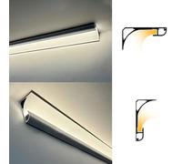 LED Soffitto Corona Stampaggio Rondella Luce Bianco Alluminio Diffusore Canale Indiretto Parete Angolo Illuminazione 20m (65.6ft) Cove Track per Home Decor