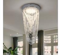 LED Soffitto Cristallo Coprire Appesa Pendolo Luce Lampada Lampadario Luce