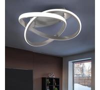 Reality Leuchten Plafoniera LED Course, nichel opaco, 3.000 K, Ø 45 cm Reality Leuchten