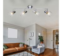 LED Soffitto Lampada Cromo Gabbia Design Punti Mobile Sonno Illuminazione Stanza [EEK: Non valutato]