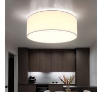 LED Soffitto Luce Tessuto Lampada Bianco Soggiorno Illuminazione Ingresso Tondo