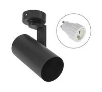 LED Soffitto Madara Mini II Nero 7W GU10 Bianco Caldo Rotabile & Orientabile [EEK: G]