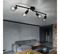 LED Soffitto Spot Barra Nero Retrò Gabbia Faretto Luce Salotto Camera Lampada [EEK: F]