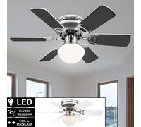 LED Soffitto Ventilatori Radiatore Lampada Regolabile Telecomando Luci Diurne [EEK: F]