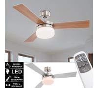 LED Soffitto Ventilatori Radiatore Lampada Regolabile Telecomando Luci Diurne [EEK: F]