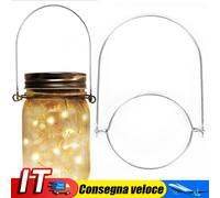 LED Solar Fairy Jar Light Party Wedding Garden Decor (White Light 1m) IT
