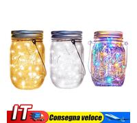 LED Solar Fairy Jar Light Party Wedding Garden Decor (White Light 2m) IT