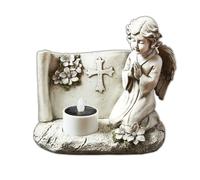 LED Solare Angelo Busti Statuina Decorazione Funeraria Statuetta Custode Tomba