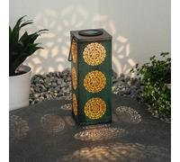 LED Solare da Appendere Luci Ruggine Verde Esterno Giardino Plug-In Steh Dekor