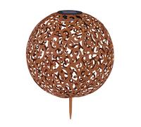 LED solare esterno luce percorso giardino illuminazione spina a sfera lampada decor punzonature