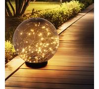 LED Solare Esterno Supporto Lampada Balcone Giardino Luminarie Sfera Luci Rauch