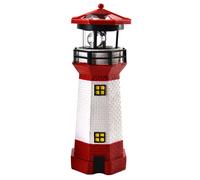 LED Solare Faro 28 CM Giardino Faro Rosso Bianco Decorazione Illuminazione