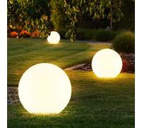 LED Solare Giardino 20 CM Sfera Lampada da Esterno Luce Sferica 3er Set