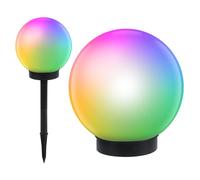 Green Blue Torce da giardino Lampada Solare Sfera Terra Luce al Suolo del Percorso Impermeabile 9 Colori Cambio Continuo Illuminazione Fino 8 Ore (Colore, 1 pezzo- 15cm)